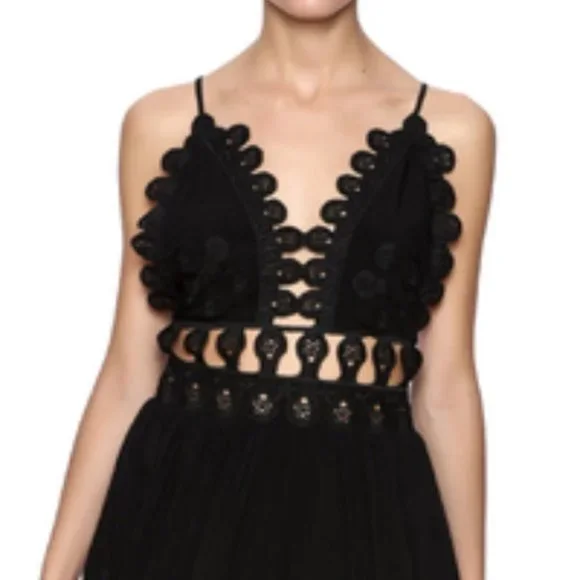 Black Mini Dress Summer Spring - Picture 3 of 4